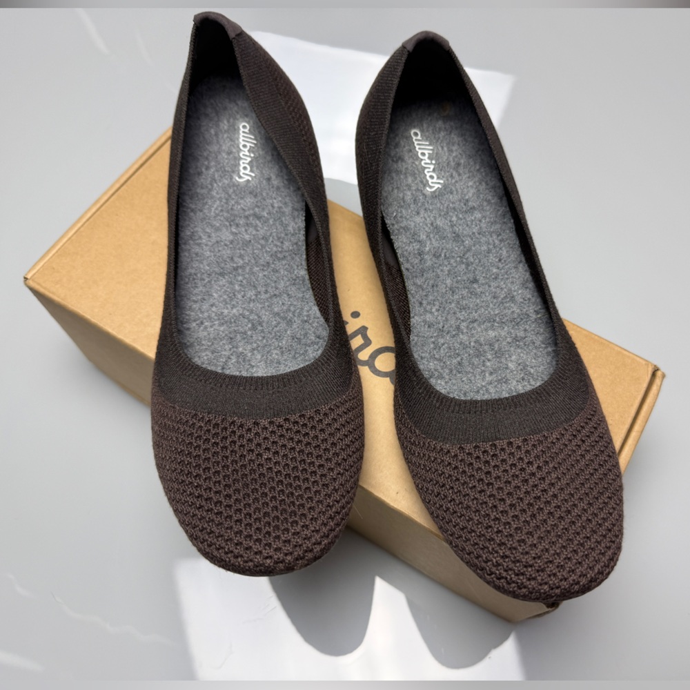 Allbirds Women's Tree Breezer Flats- Cocoa Chocolate Brown-  discontinued color! - Picture 7 of 8
